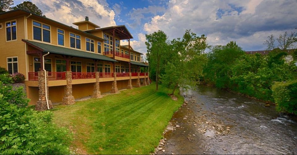 River View at the back of the Condos at the Riverstone Resort and Spa in Pigeon Forge 960