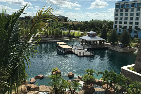 View of the Boat Dock at the Universal Sapphire Falls Preferred Resort in Orlando Fl 600