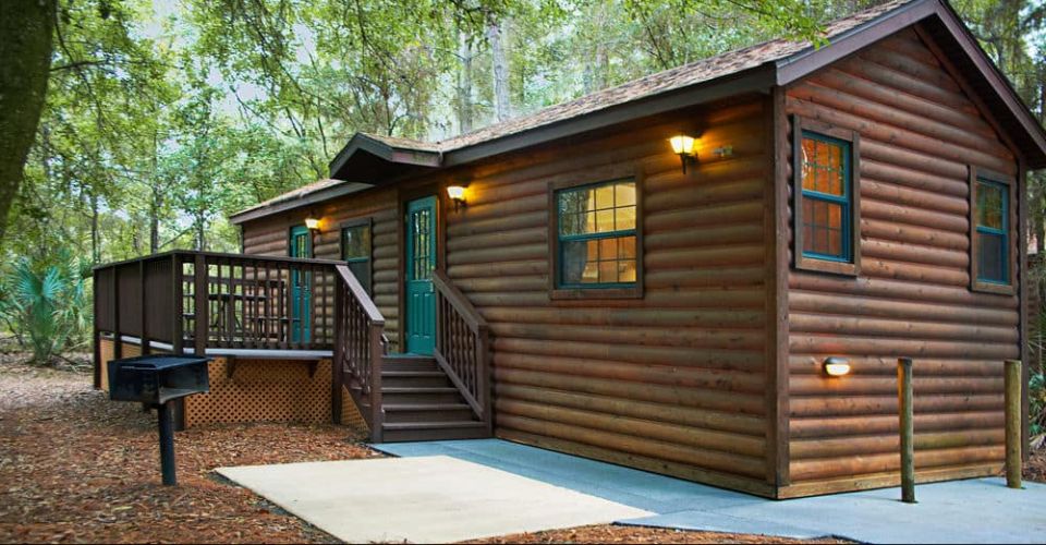 Overall view of one of the rustic cabins at Disney's Fort Wilderness Resort in Orlando 960