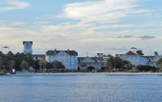 View of the Disney Beach Club on the Lake with Beach in Front 600