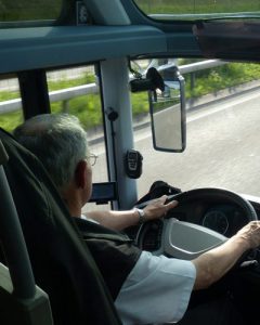 View of a Shuttle Bus on the Road 400