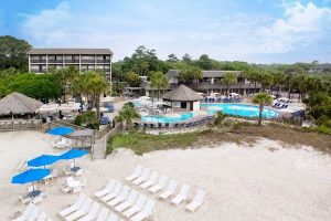 View from the Beach in the Air the Holiday Inn Resort Beach House in Hilton Head 600