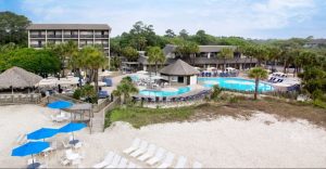 View from the Beach in the Air the Holiday Inn Resort Beach House in Hilton Head 960