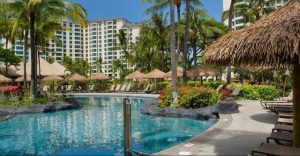 View of the accommodations from the Marriott Ko Olina Oahu Pool 960