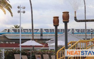 Monorail blue entering the Grand Floridian Resort in Disney World 960