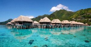 Sofitel Ia Ora Beach Resort overwater bungalows over the lagoon in Moorea 960