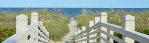 Walking path across a wooden bridge to the beaches of Hilton Head 1200